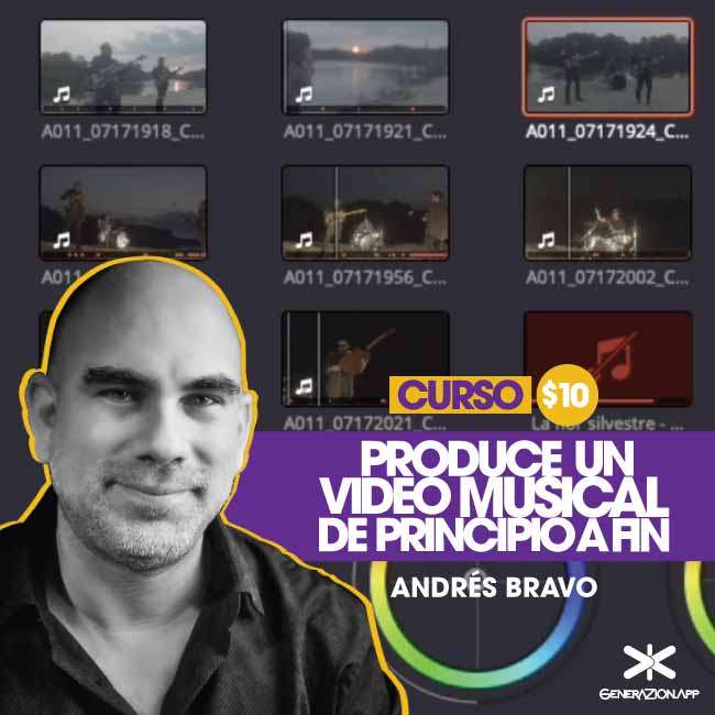 GenerazionApp's tweet photo. En este curso dictado por el productor audiovisual @EsAndresBravo aprenderás todo el proceso y desarrollo de la post producción de un video musical.
➡️https://t.co/3syrEjIYZH
Escoge este curso y dale PLAY▶️ a #Generazion https://t.co/saxRhdxKpX