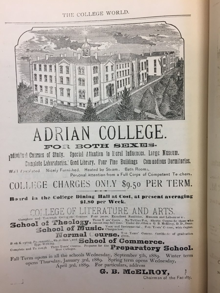 Happy International Women's Day! Today, and everyday, we celebrate all of our Bulldog women who inspire, create and achieve. 
...
📰: The College World circa 1889

#GDTBAB #AdrianCollege #InternationalWomensDay2022
#WomensHistoryMonth