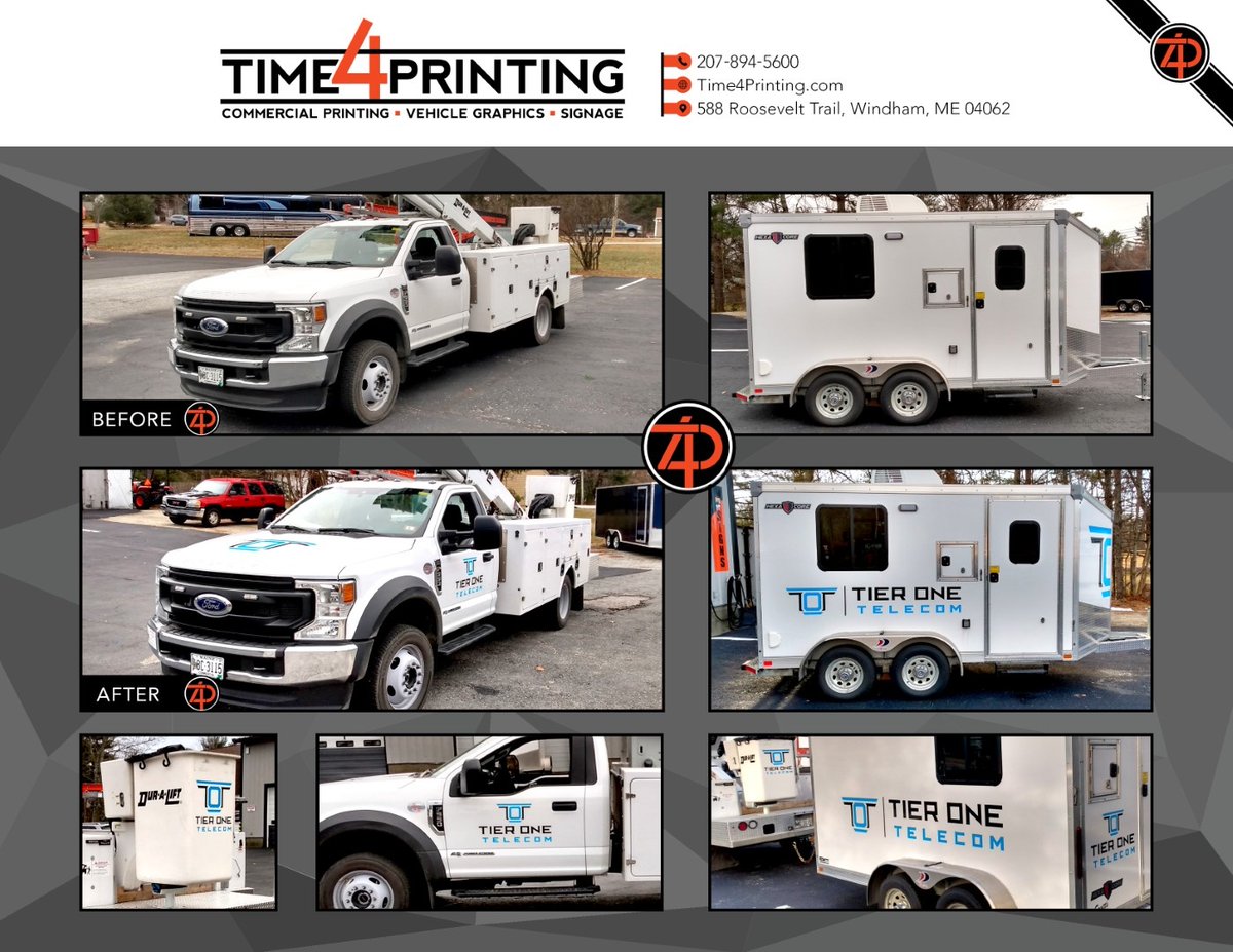 Time4Printing (@time4printing) on Twitter photo Advertising or Brandingโ Professional fleet graphics are so important to the perception of your business to your clients and community.
Do you have a fleet? Does it need that professional touch? Call us today 207-894-5600 / Office@BNIMaine.com.
#vehiclegraphics Advertising or Brandingโ Professional fleet graphics are so important to the perception of your business to your clients and community.
Do you have a fleet? Does it need that professional touch? Call us today 207-894-5600 / Office@BNIMaine.com.
#vehiclegraphics