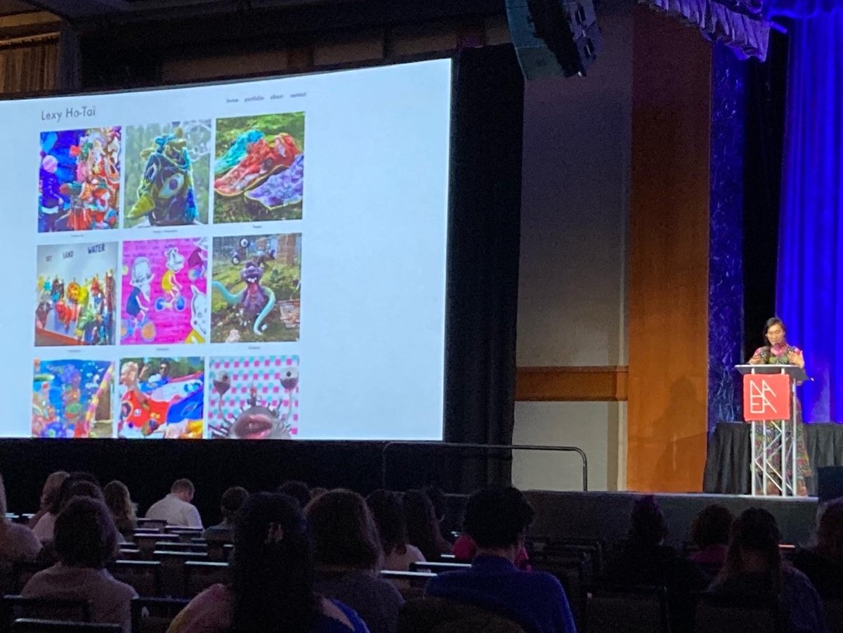 Attending the 2022 NAEA conference in NYC was an excellent way to get inspired about making and teaching art again, and the Artist Series was particularly invigorating, including talks from Alex Simmons, Ingrid Hess, Mor, and Lexi Ho-Tai, to name a few! @SeldensLanding #naea22