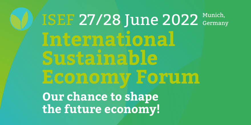 IBB_Netzwerk's tweet photo. + ISEF Ticketing is now open, 20% Early Bird Discount until mid of April 2022 + 

The ISEF agenda gets more and more filled up with great speakers and engaging topics, make sure you get your ticket! Find more information on https://t.co/Y0juylplT0!

#ISEF #sustainable #economy https://t.co/giXR3v55nG