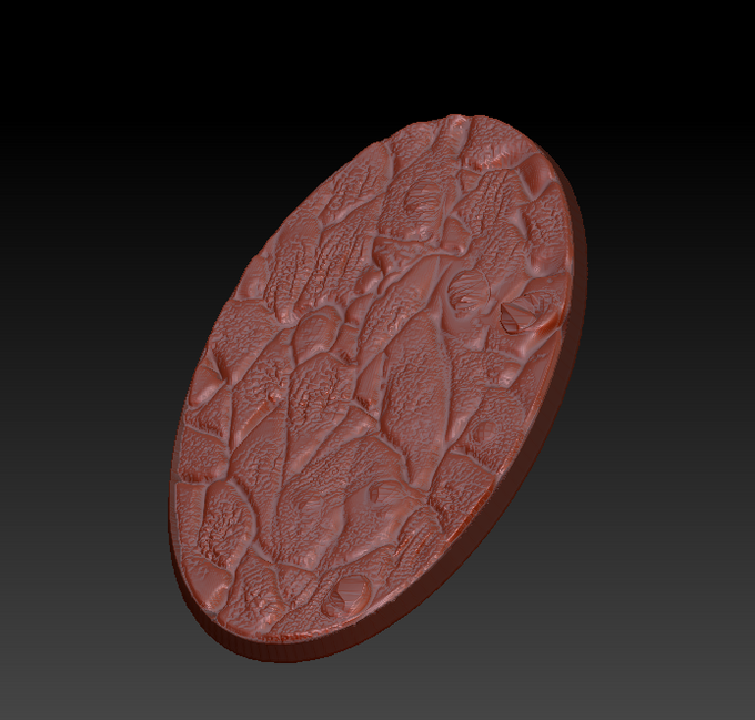 食休みの10分くらいで、オルク騎兵用の楕円ベースを作った。
公式ベースにアグレランアースを塗れば良くない?程度のクオリティだけど…
おうちでベースを製造できる魅力は代えがたいものがあるのだ。 