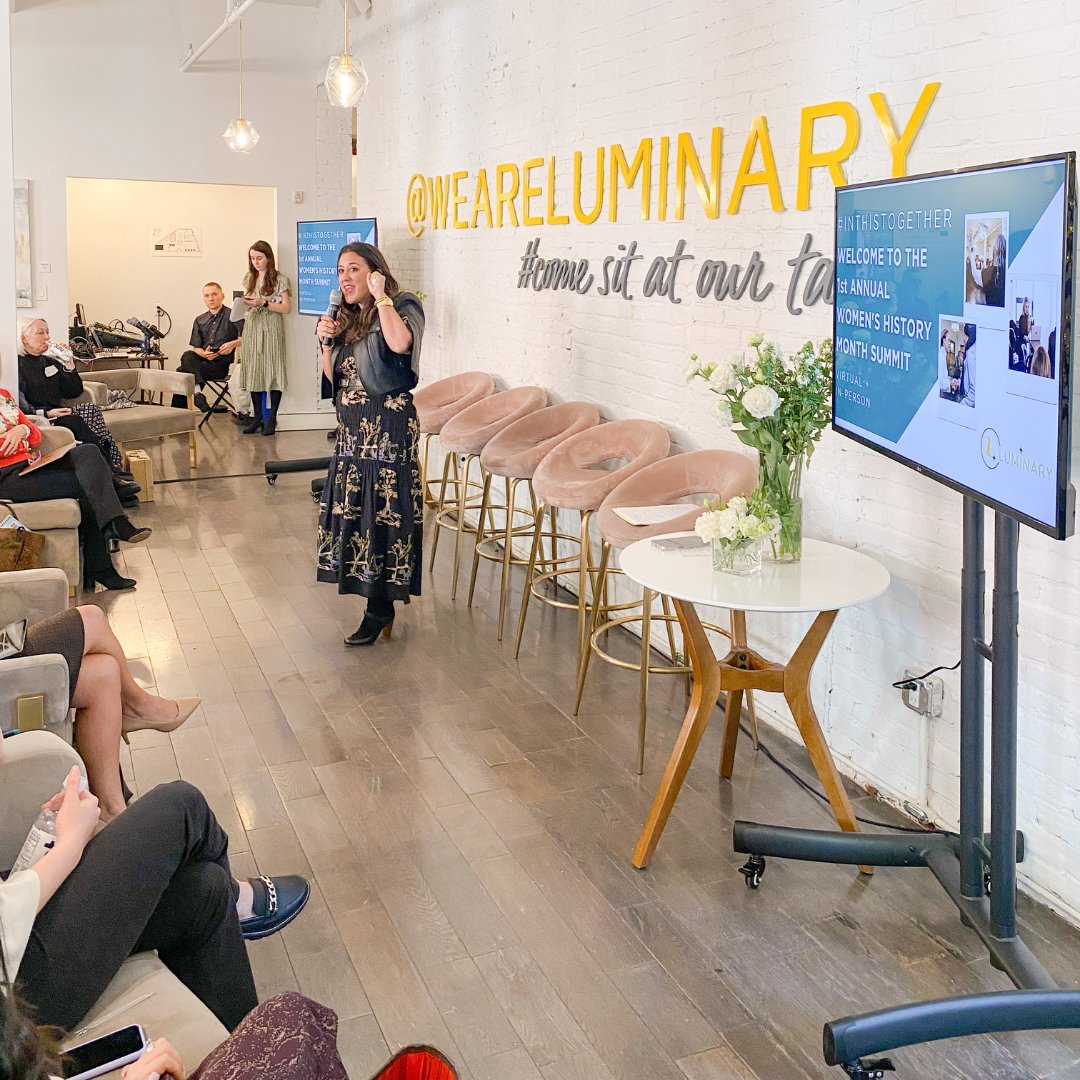 We reminisce on our incredible #InThisTogether Women’s History Month Summit from last week, we are still all on cloud 9. Take a moment today & celebrate all that you have navigated, built, accomplished.💛 #weareluminary #comesitatourtable #inthistogether #internationalwomensday