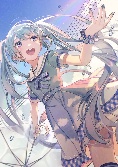 3月9日快晴、ラピススカイ・セーラーにて
#ミクの日2022 #ミクの日 #39の日 #初音ミク 
