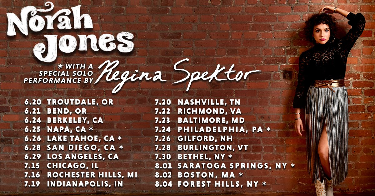 I’m beyond excited to announce some Summer 2022 tour dates! In select cities, I'll be joined by the lovely <a href="/respektor/">Regina Spektor</a>* w/ a special solo performance. On sale March 11th at 10am local time. I can not wait to play music again &amp; exchange some good energy w/ you all!!  I’m ready!! ♥️