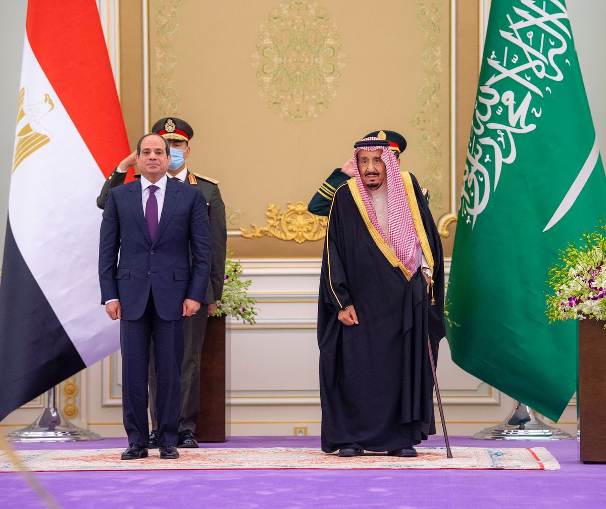 Hshtigslf's tweet photo. #الرئيس_المصري_في_الرياض  

خادم الحرمين الشريفين يستقبل رئيس جمهورية مصر ويقيم مأدبة غداء تكريماً لفخامته https://t.co/J7uNmw2kz7