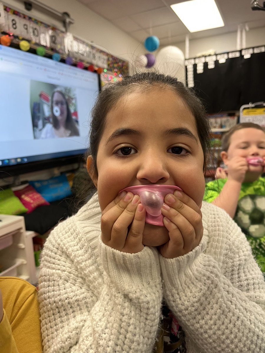 When writing a “how to” story about blowing a bubble, it is important to practice. #GESShineOn