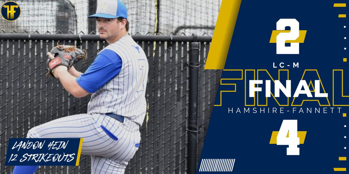 HFISD_Longhorns's tweet photo. How bout them Longhorns!

Landon Hein allowed five hits on the way to a 12-strikeout performance, as the Longhorns beat the Bears, 4-2 on Monday night!
.
.
.
@saphirec98 @wesparks07   #409Sports #txhsbaseball #WeAreHFISD https://t.co/cXp9mg9JYF