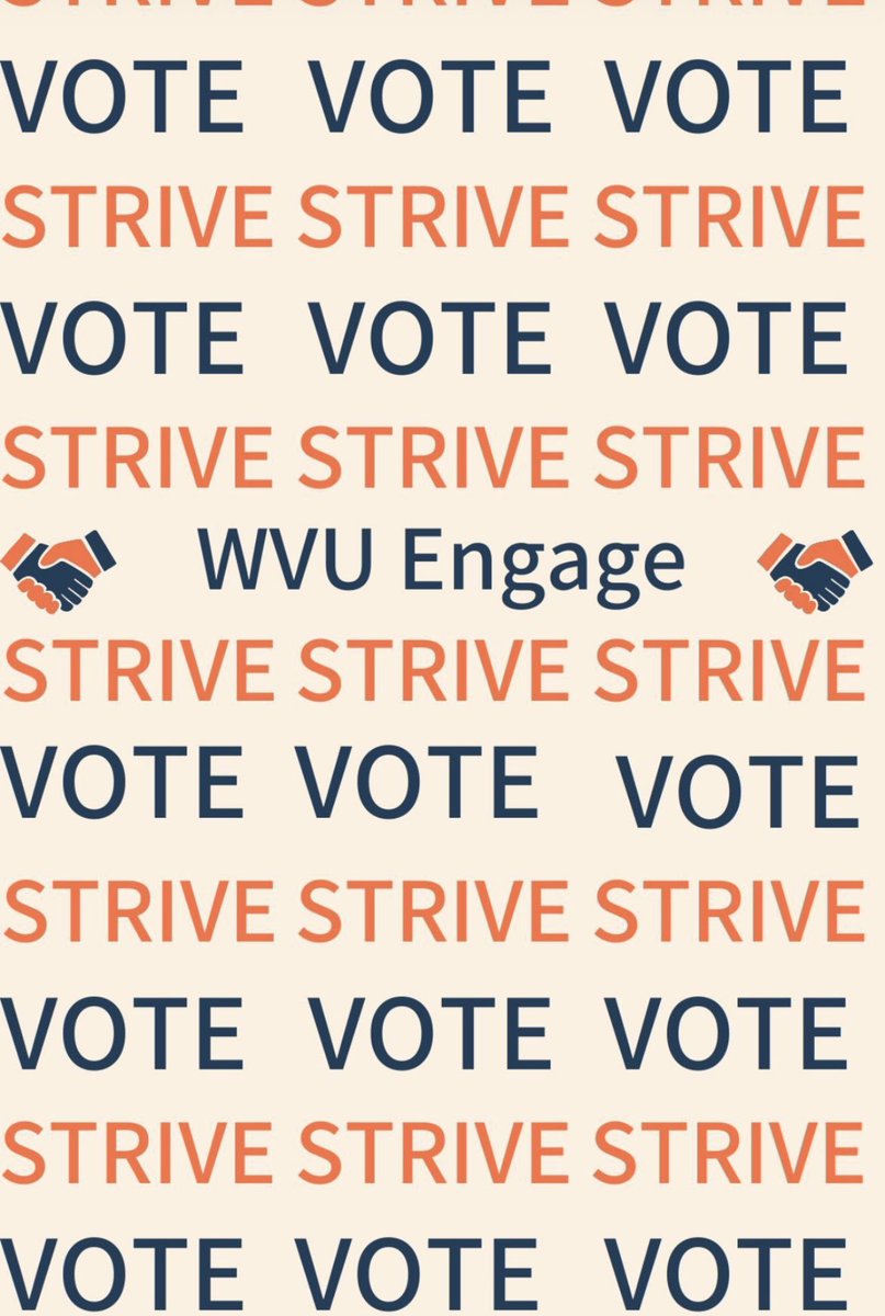 It’s voting day!! Head over to wvuengage.wvu.edu right now &amp; VOTE STRIVE 🧡🤝💙