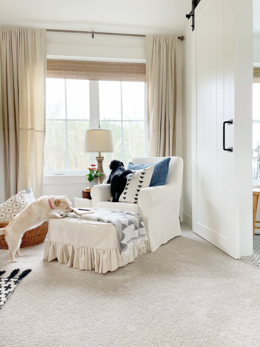 You created this cozy corner for curling up with a good book, but it looks like the pups have other plans for the spot. And who would ever say no to those sweet faces?! 🐶