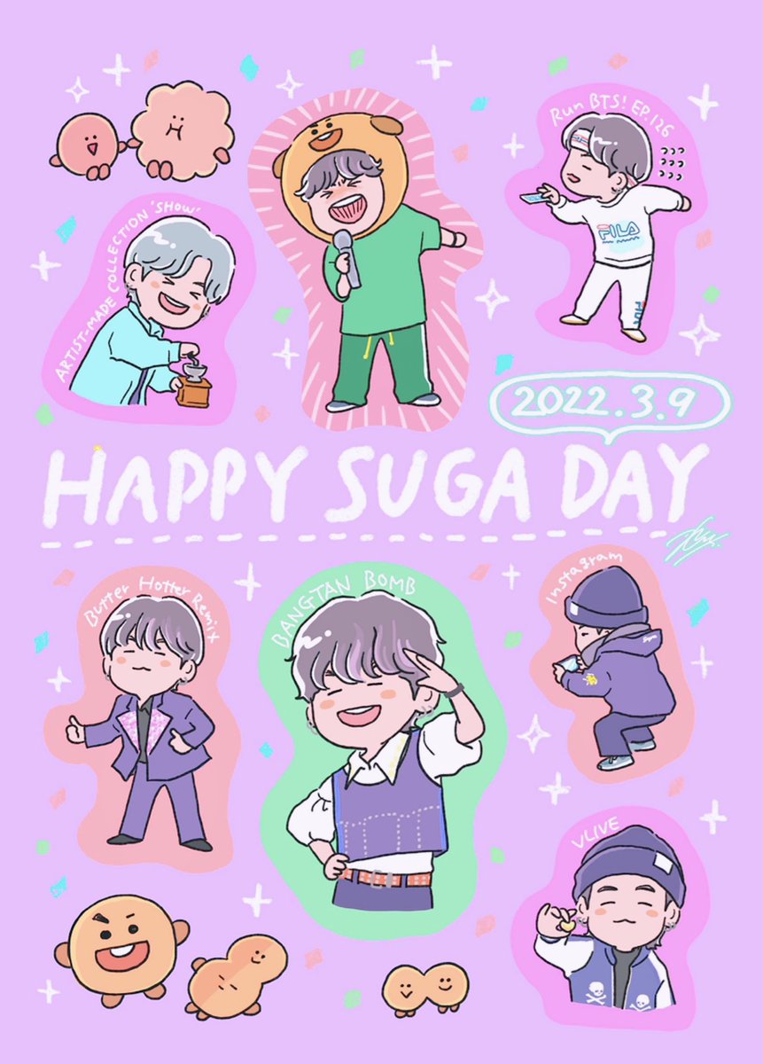 ✨💜🐈‍⬛🎂𝙃𝙖𝙥𝙥𝙮 𝘽𝙞𝙧𝙩𝙝𝙙𝙖𝙮🎂🐈‍⬛💜✨
#HappyBirthdaySUGA 
#HAPPYSUGADAY 
#윤기생일ㅊㅋ
#슈가생일ㅊㅋ
#btsfanart 