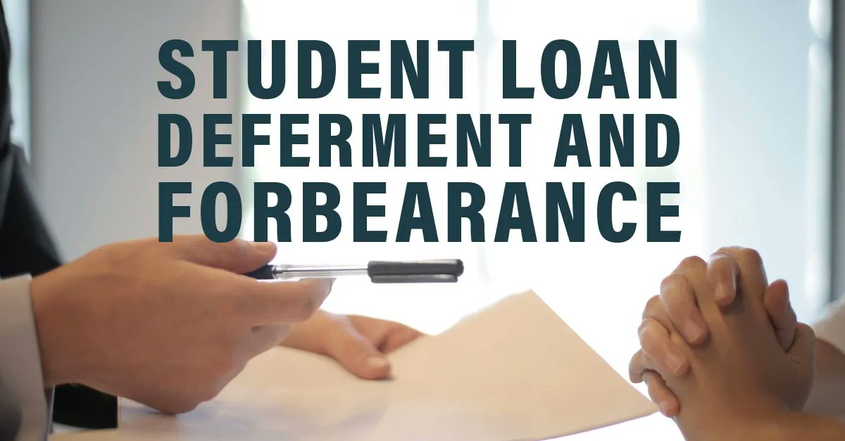 Struggling to make your student loan payments? Learn how loan deferment or forbearance can provide you with relief: buff.ly/32RBV9c