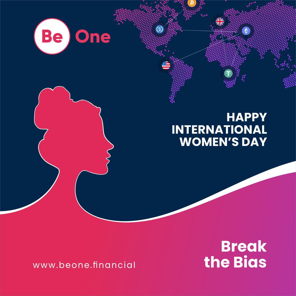 BeOneFinancial's tweet photo. Be One Financial joins women all over the world to #BreakTheBias and advance equality for all. 

Happy International Women’s Day💜

#WomensDay2022  #IWD2022 #BeOneFinancial https://t.co/2B6sd0xVPX