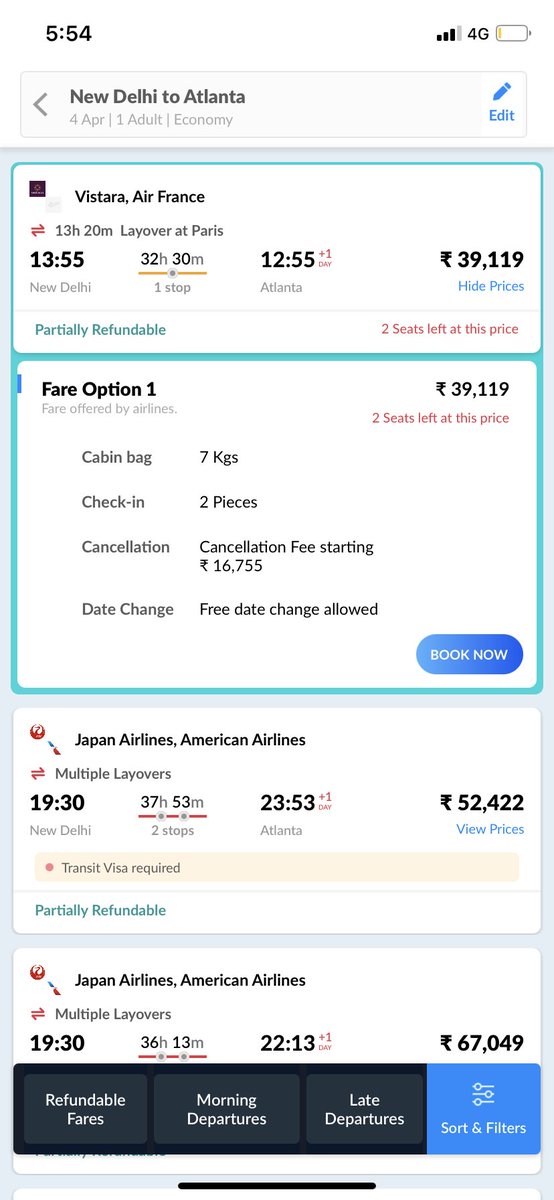 TrenChuntVibes's tweet photo. Below is the comparison between new booking amount and date change charges for the same day: https://t.co/D6uGdv2eAP