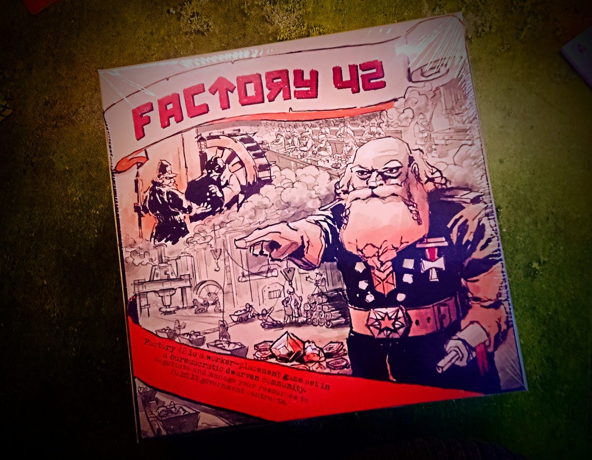 Good post day... Factory 42 from <a href="/DragonDawnProd/">Dragon Dawn Productions</a> just arrived.
There is a new &amp; improved "Factory 42: For The Greater Good" currently on gamefound.com/projects/ddpga… definitely worth a look!
