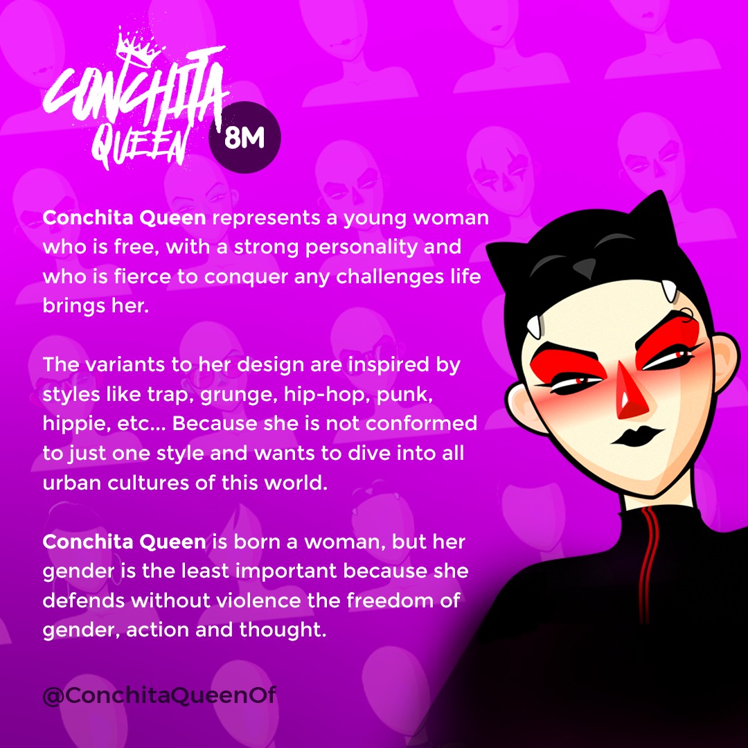 Who is Conchita Queen? 👉👑

#8M #8m2022 #WomensDay2022 #InternationalWomensDay2022 #WomenInNFTs #womenintech