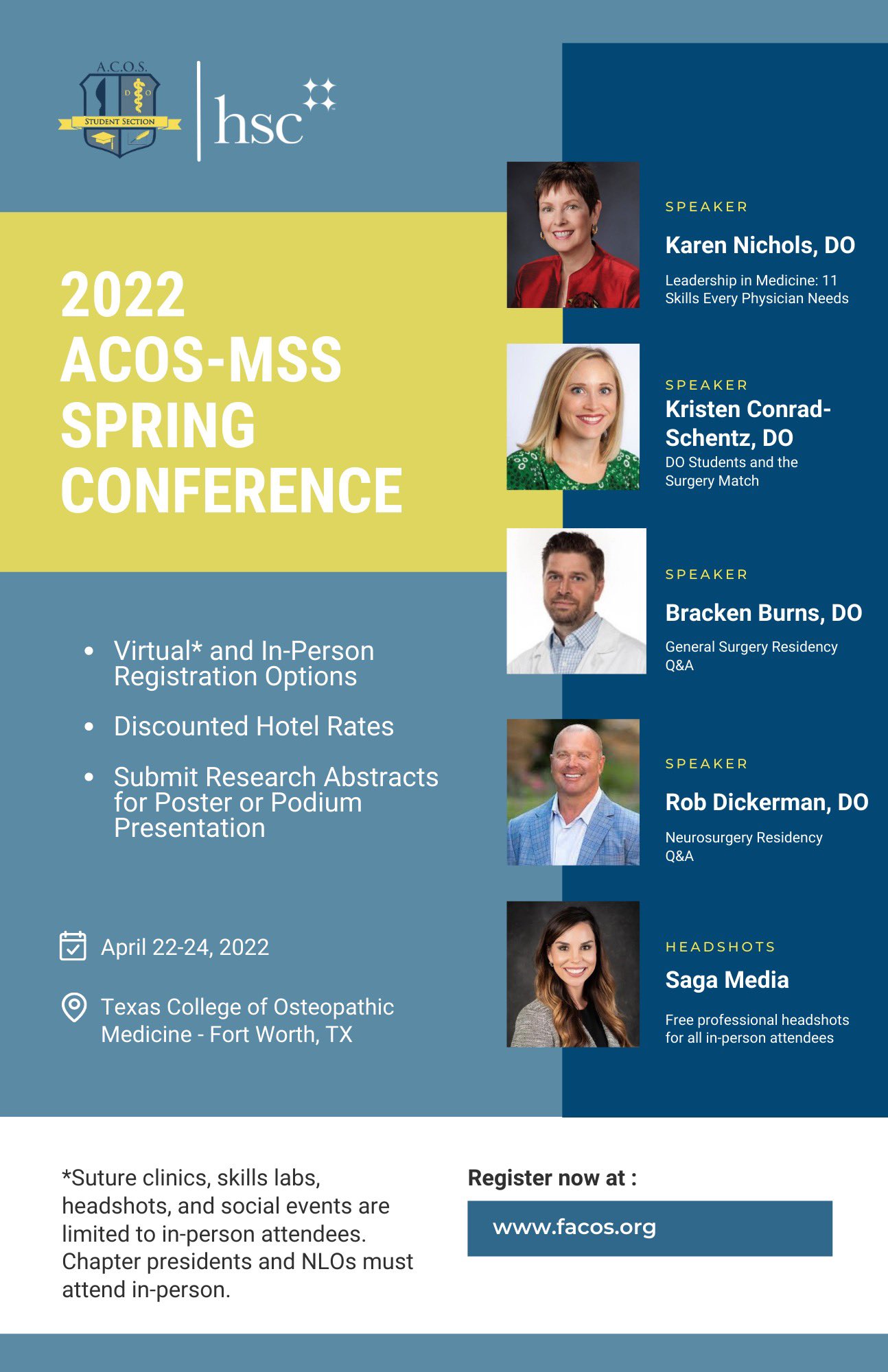 ACOS Medical Student Section on Twitter "Registration is open for our