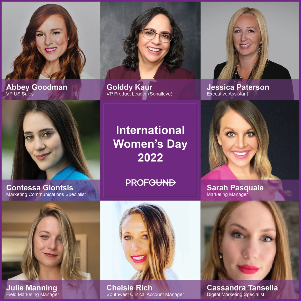 ProfoundMedical's tweet photo. On this #internationalwomensday, we would like to spotlight the talented and hardworking women that work at #Profound. We are grateful to have an incredible group of intelligent #women that are making a difference every day!
#womensday #urology #radiology #liveaprofoundlife https://t.co/cI1F03tmUF