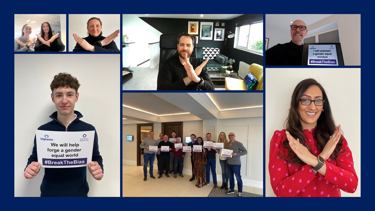 Computacenter's tweet image. Imagine a gender-equal world free of bias and stereotypes; a world that is diverse, equitable and inclusive; a world where difference is valued and celebrated. Together we can all #BreakTheBias and at Computacenter we strive to make that happen. 

#IWD2022  #PeopleMatter