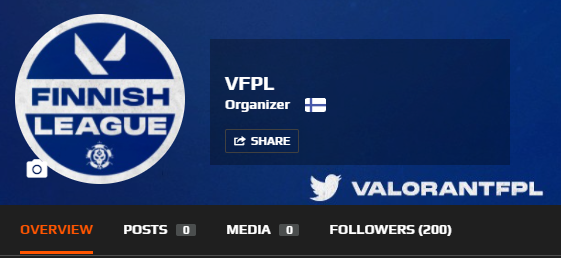 ValorantFPL's tweet photo. Kiitos kaikille OPEN- ja PRO-liigan pelaajille 200 seuraajasta!

Liity OPEN-liigaan tänään ja kilpaile palkinnoista! https://t.co/C9tTcKin7n https://t.co/B9TfCa1SO4