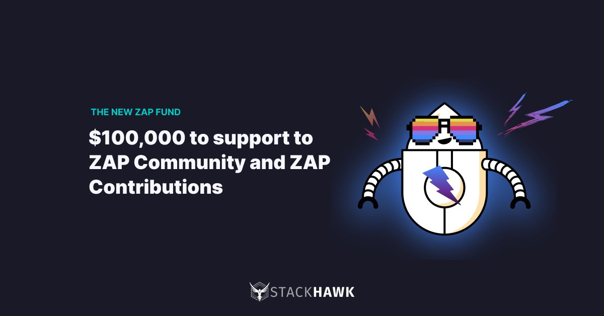 ZAPCon (@zaproxycon) on Twitter photo 📣 ⚡️ <a href="/StackHawk/">StackHawk</a> has just announced the #ZAP Fund, a $100,000 fund dedicated to supporting the ZAP community and ZAP contributions. Learn more: stackhawk.com/zap-fund 📣 ⚡️ <a href="/StackHawk/">StackHawk</a> has just announced the #ZAP Fund, a $100,000 fund dedicated to supporting the ZAP community and ZAP contributions. Learn more: stackhawk.com/zap-fund