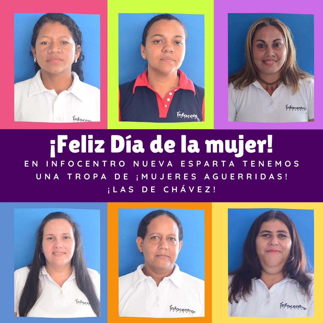 En @InfocentrosVE tnemos un batallón de mujeres comprometidas cn la patria grande de Bolívar y la socialista e incluyente de Chávez, en victoria con @NicolasMaduro
¡Feliz Día de la mujer!
Nuestra tropa de mujeres son¡Las de Chávez!
#LasGuerrerasDeChávez
@Gabrielasjr
@BC_NEsparta