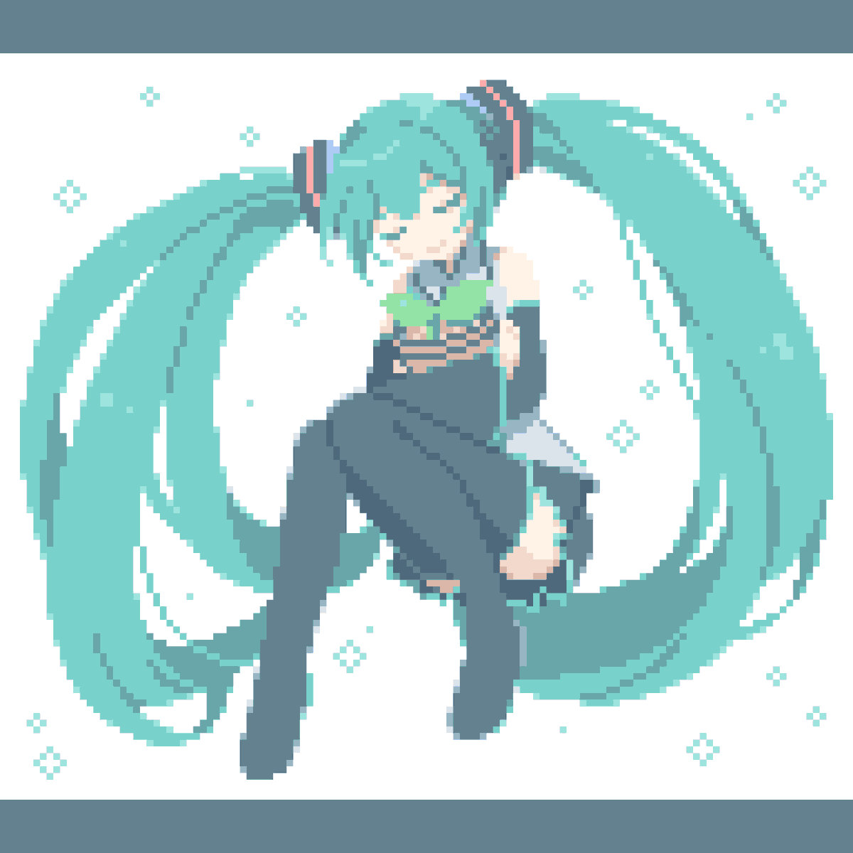 Amefu67's tweet photo. #ミクの日2022
#pixelart
過去作で申し訳ない…！
おめでとう🎧✨ https://t.co/G0qZCH5cuL