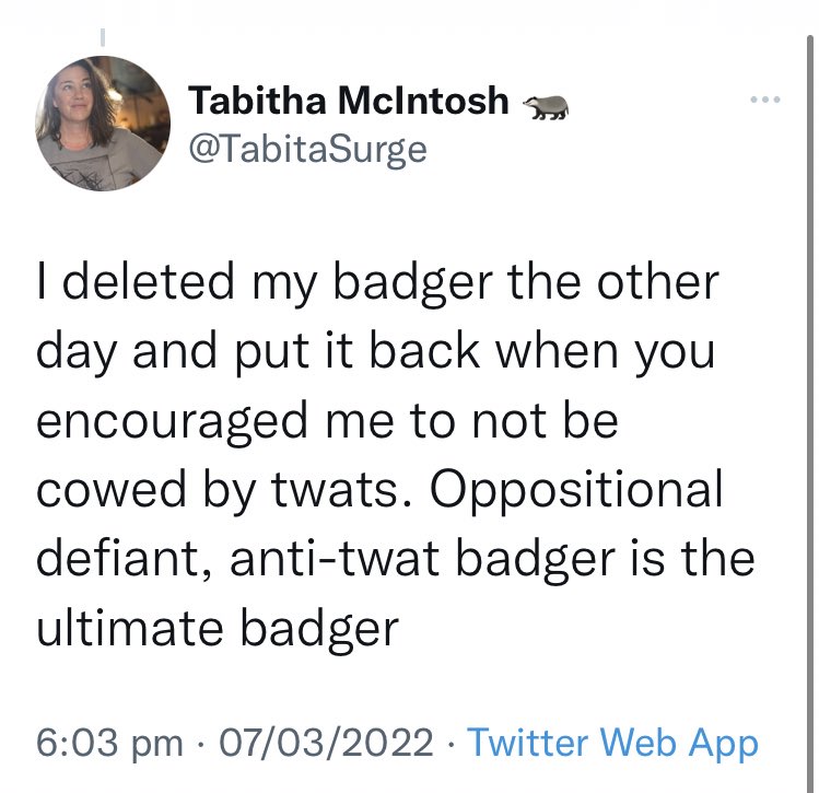 NoContextBadger's tweet photo. https://t.co/EgpCf6wR8v