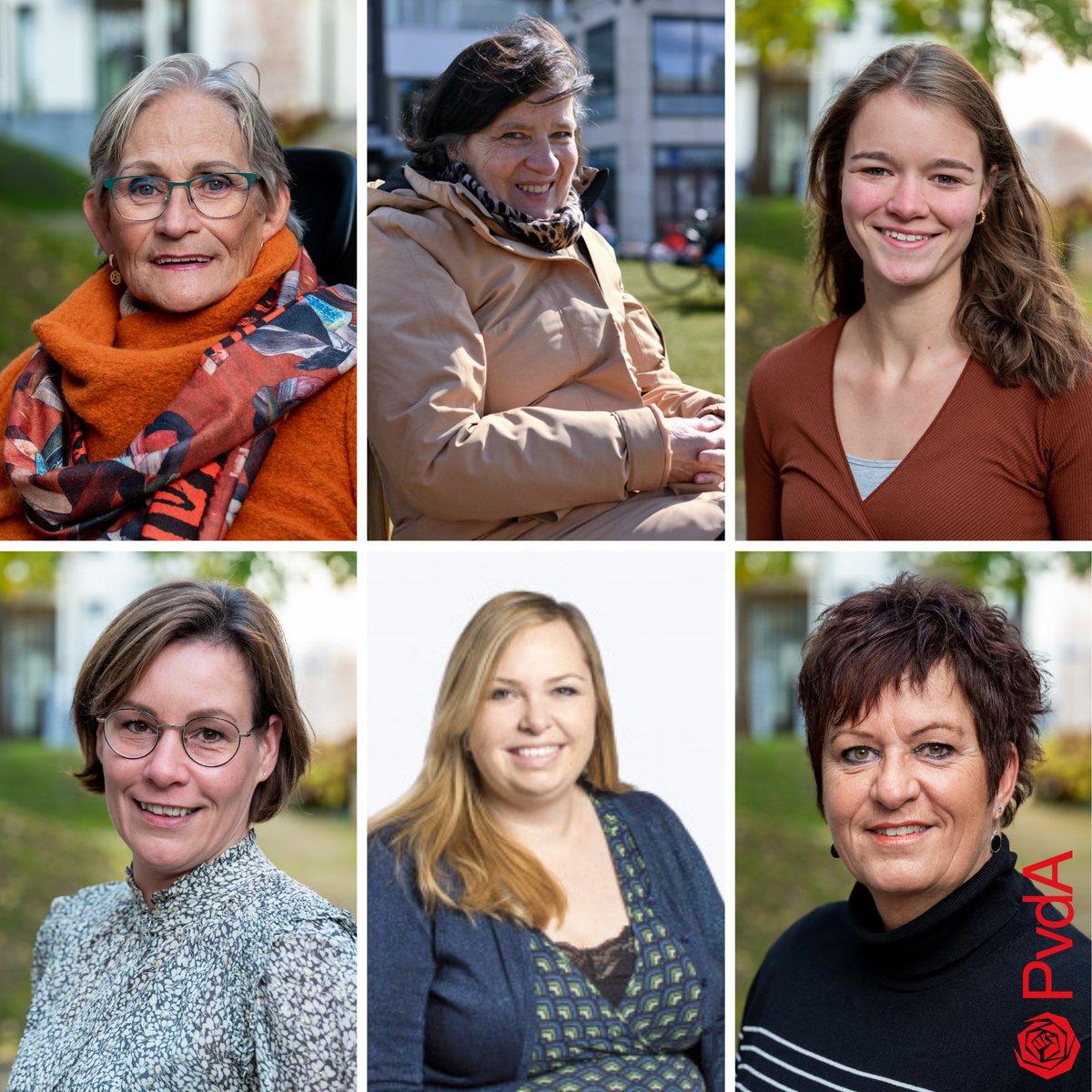 Fijne #InternationaleVrouwendag! 🌹
Natuurlijk grijpen we vandaag de kans om onze vrouwelijke kandidaten in het zonnetje te zetten. Bij deze: #5 Jacqueline Konincks, #12 Miriam Goes, #8 Femke Wijnands, #10 Maartje Amkreutz, #14 Anna-Barbara Baburek en lijstduwer Ineke Reichrath☀️