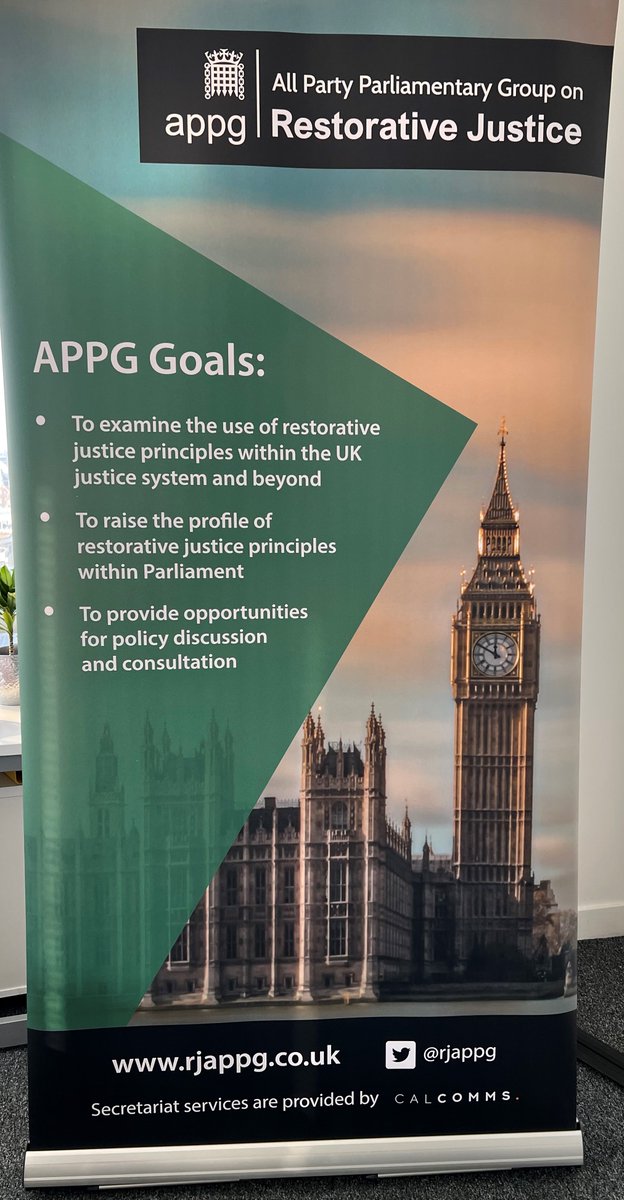 RJAPPG's tweet photo. Thank you to all those who attended today's Restorative Justice APPG meeting in Parliament and virtually for a fantastic update on the APPGs workstream led by @ElliotColburn 
➡️Please watch this space for future APPG updates https://t.co/Gn6Hr8rheb