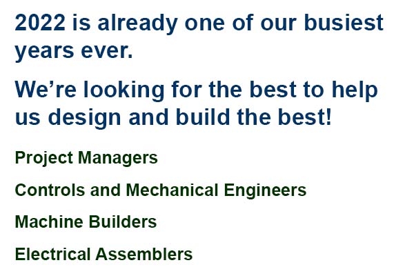 We design and build complex and sophisticated automation systems for demanding industries, and we are seeking exceptional candidates to join our truly exceptional team!  #hiring #projectmanagers #engineers #assembly

lnkd.in/girPVxE