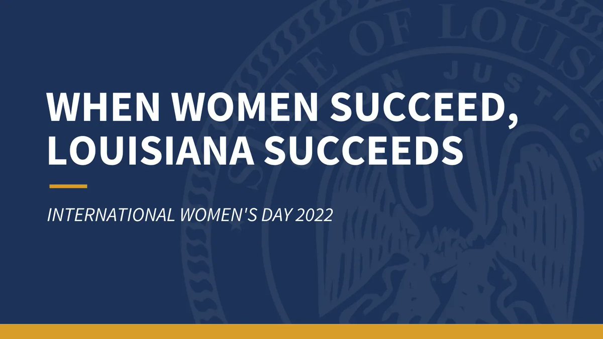 LouisianaGov's tweet photo. Happy #InternationalWomensDay! Today and every day I am thankful for the extraordinary women in my life—my mom, my wife, my daughters, and my cabinet and team. When women succeed, Louisiana succeeds. #lagov https://t.co/h7B2uICD8Q