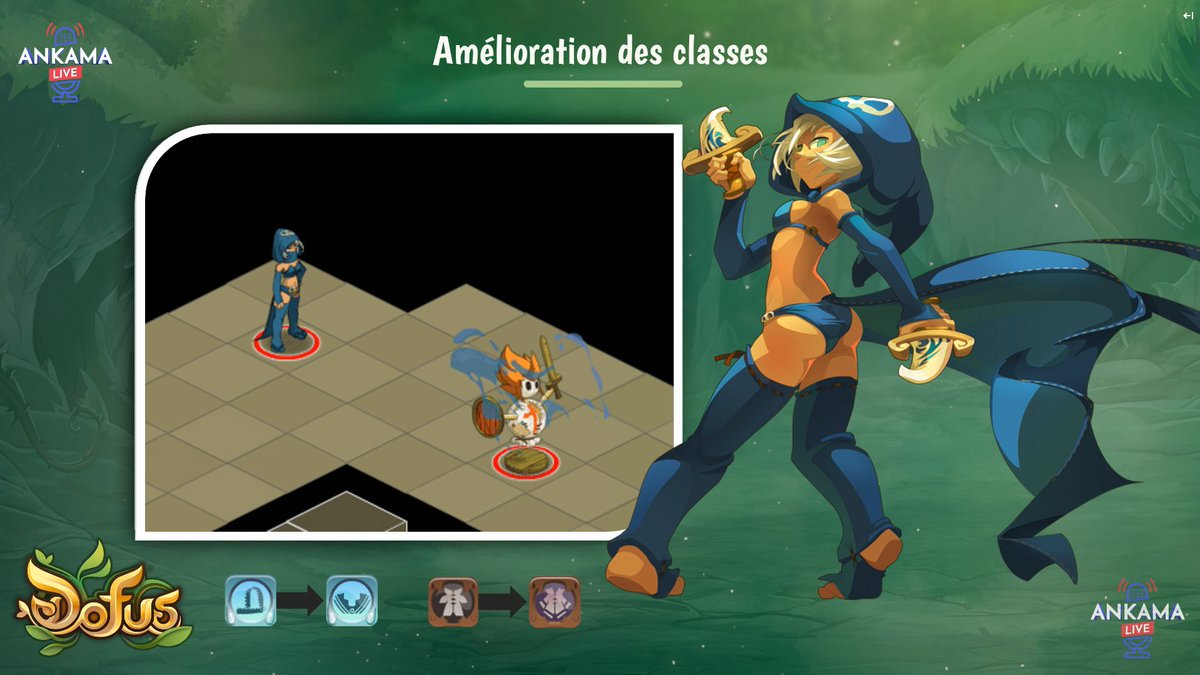 Skyzio_'s tweet photo. Sram : Nouveaux icônes de sort et animation de pose du Comploteur/Double, nouvelles apparences de pièges au sol (Déplumage de l'Osa tout en haut à droite)
#DofusLive2_63 https://t.co/tD28Uw2cjN