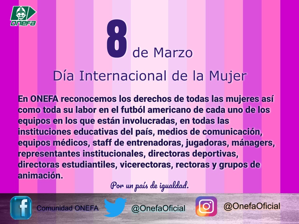 OnefaOficial's tweet photo. #diainternacionaldelamujer 
#TodosSomosFamilia 
🙋‍♀️🏃‍♀️🧗‍♀️🏌‍♀️🏊‍♀️🏋‍♀️🚴‍♀️🤸‍♀️🤾‍♀️🧘‍♀️👨‍👩‍👧 https://t.co/P3giR2It1D