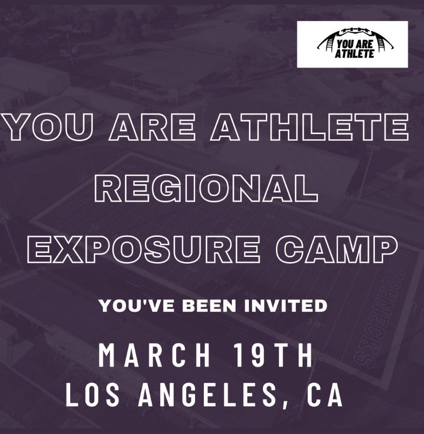 Thank you <a href="/youareathlete/">You Are Athlete</a> for the camp invite.  Can’t wait to compete! <a href="/ErieTigersFB/">Erie High Football</a>