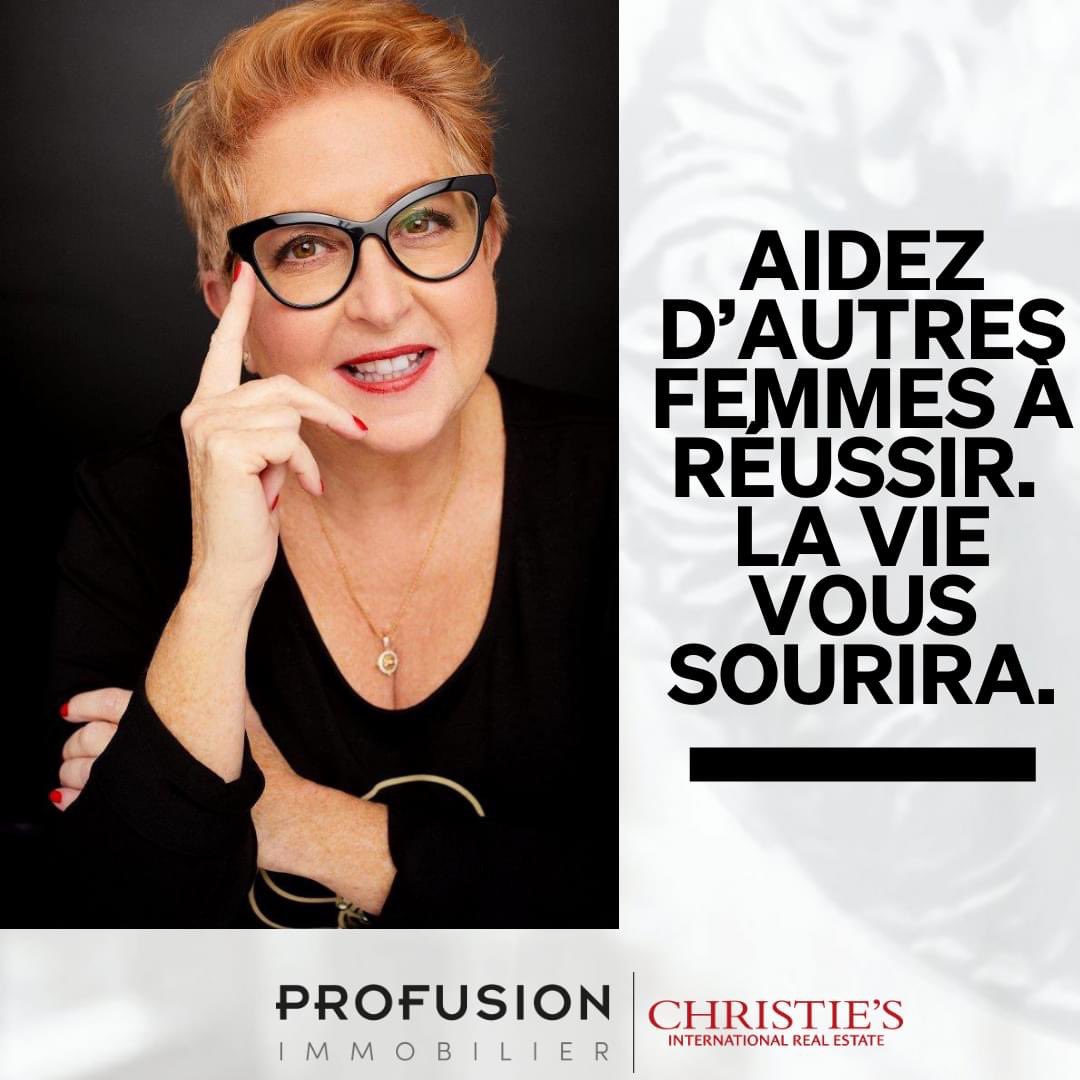 lrprofusion's tweet image. A titre de fondatrice de Profusion Immobilier, j’ai toujours eu à cœur le succès de chacune de mes co-équipières.