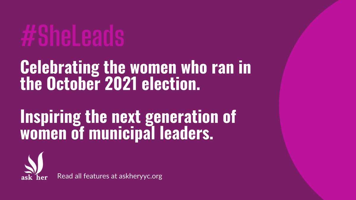 In Oct 2021, #YYC saw a record number of women candidates. This is no coincidence. The world is changing &amp; we're here for it! Today, in honour of #InternationalWomensDay, we launch #SheLeads, a series to celebrate these women &amp; inspire a new generation to municipal leadership.