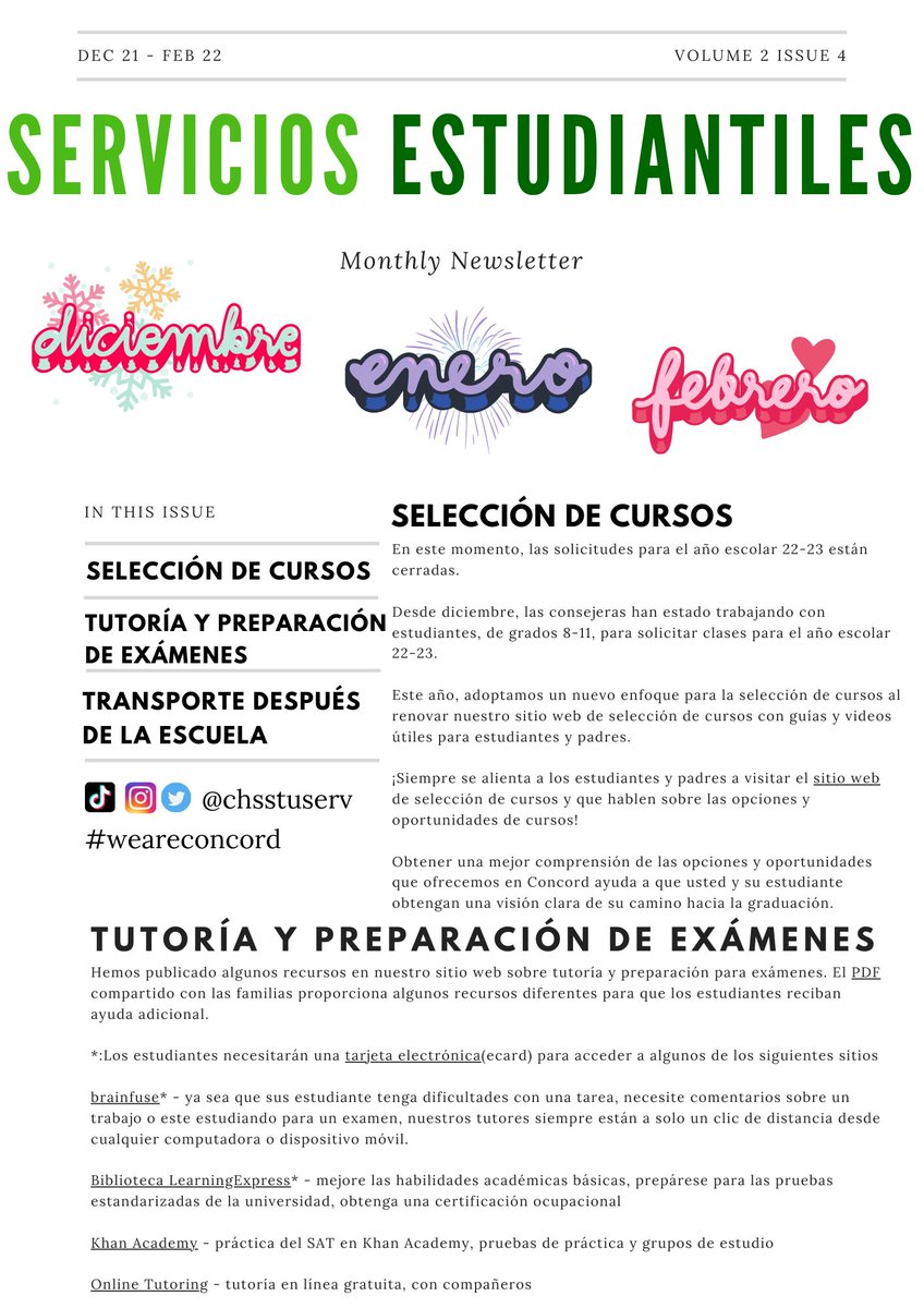 chsstuserv's tweet photo. A little late with this newsletter -- but here we are! Check out our December-February mash-up!

English - https://t.co/1WG1QNo1Xr
Spanish - https://t.co/Co5yZTbQTe https://t.co/VFnxnD1exM