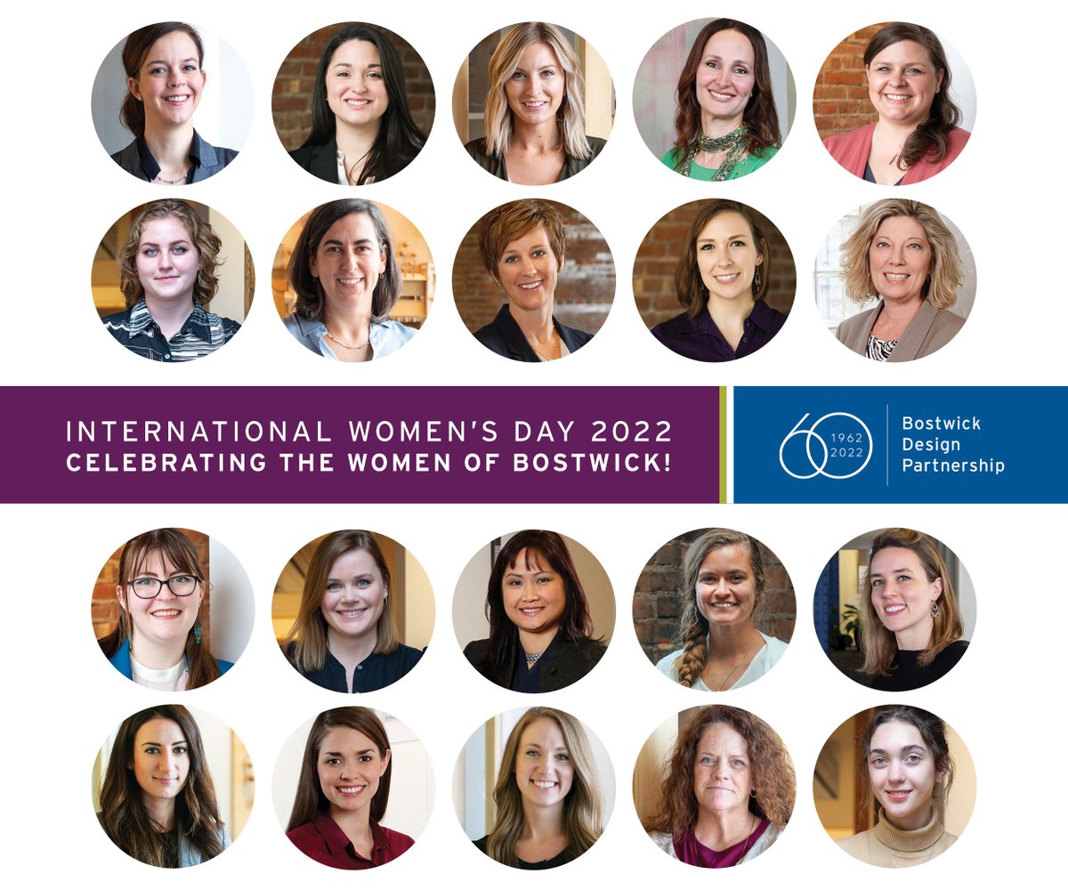 BostwickDesign's tweet photo. Bostwick Design Partnership is proud to have nearly half of our staff as women. We celebrate these amazing leaders today, International Women's Day, and everyday. #breakthebias #bostwickdesign #design #architecture #interiordesign #IWD https://t.co/NmQnR6VqDm