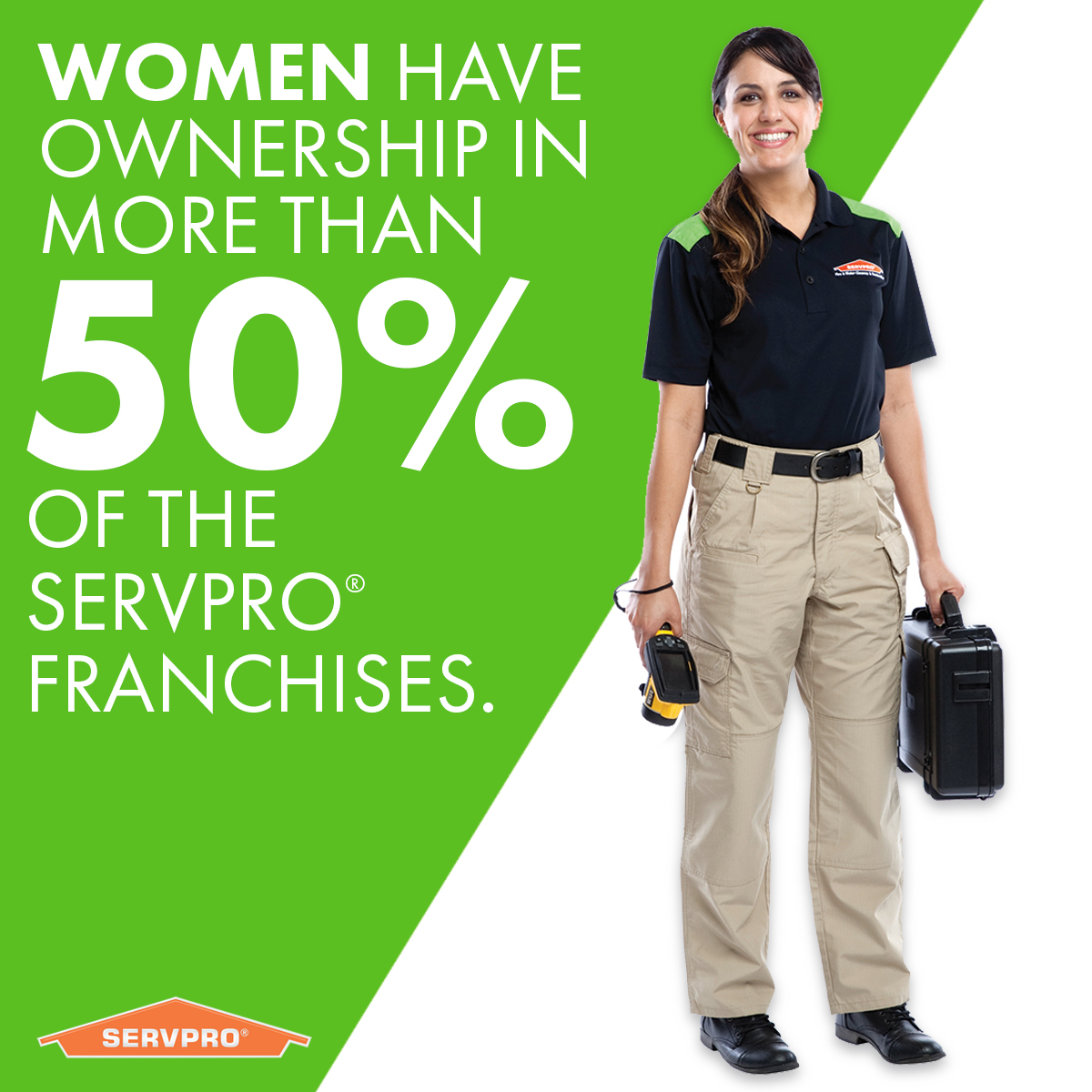 ServproPC's tweet image. On #InternationalWomensDay, we&apos;re proud to recognize that #women have ownership in more than 50% of our franchises.