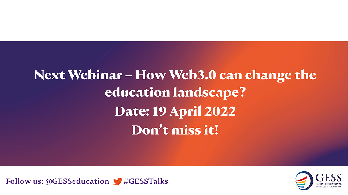 GESSeducation's tweet photo. The theme of #future technologies continues in our next #GESSTallks webinar taking place on 19th April 2022. 

Watch this space for more details, coming soon 👀 https://t.co/Ur9vN7QPaE