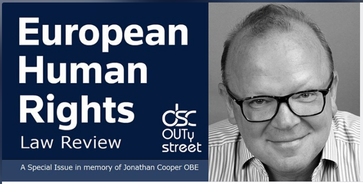 outystreet's tweet photo. Please join us to honour the work of our beloved Jonathan Cooper OBE and for the launch of a special issue of the European Human Rights Law Review, which he edited for many years. Online, next Monday 14 March 2022, 5pm. Register here: https://t.co/hDyqAigs8X https://t.co/8upja00QW4