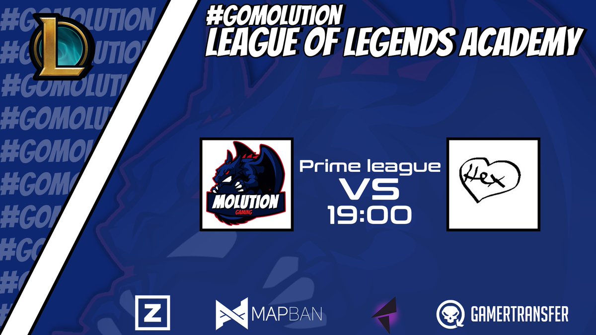 MolutionGaming's tweet photo. Heute Abend ist der 5. Spieltag der @PrimeLeague für unser League of Legends Academy Team:
🕖19:00 Uhr
🆚Hex Hex
🏆@PrimeLeague
📷-
Wir wünschen unseren Jungs viel Glück und Erfolg🍀
#GoMolution
#MolutionIsTheSolution https://t.co/COPL1JRQYN