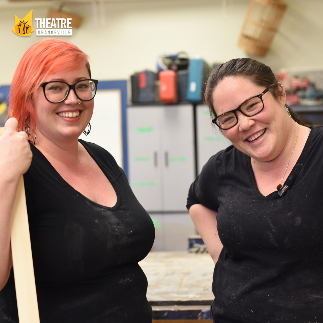 TheatreOville's tweet photo. Happy International Women's Day! ✨ Here's a throwback to #buildlikeaGIRL in 2017. Two brilliant women, Beckie Morris (Production Manager) and Lisa Lahue (Technical Director), in the workshop creating theatrical magic. 🪄 Photography by another wonderful woman, Sharyn Ayliffe. https://t.co/HjbwUyED9U