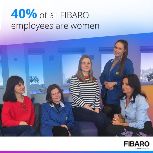 Bugün sadece Kadınlar Gününüzü kutlamakla kalmayacağız. FIBARO çalışanlarının %40'ının kadın olduğunu ve organizasyonun her kademesinde ve tüm departmanlarda görev aldıklarını bildirmekten mutluluk duyuyoruz.
