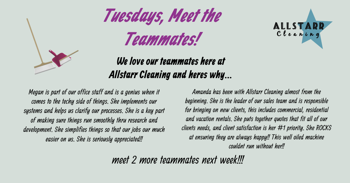 AllstarrClean's tweet image. TUESDAY!!!! Here are 2 more awesome teammates!!