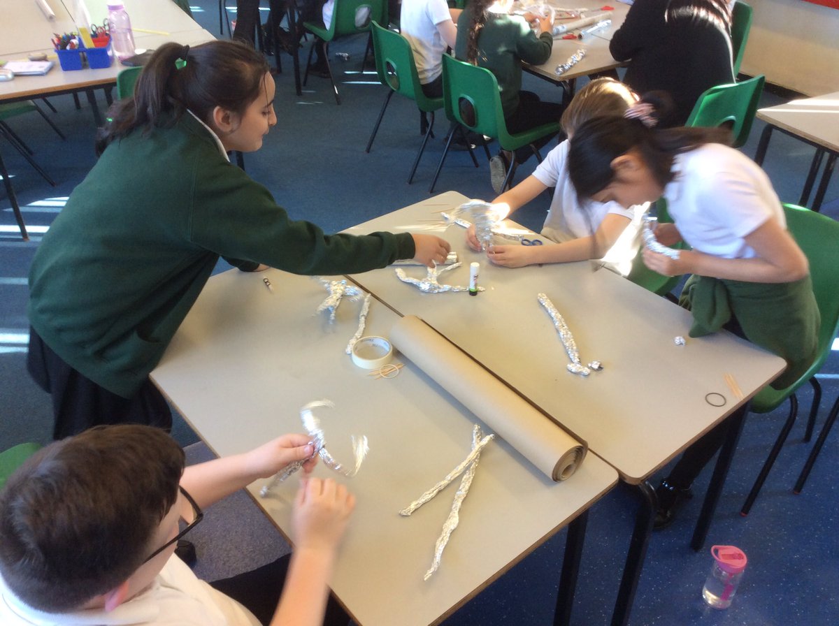 MrMcBroadwood's tweet photo. A great afternoon in Year 5 making puppets to go alongside our stories with Liv from @nest_woven It was really tricky but the children persevered and produced some wonderful puppets. Check back later to see the final outcomes! https://t.co/NQCbDD6WzE