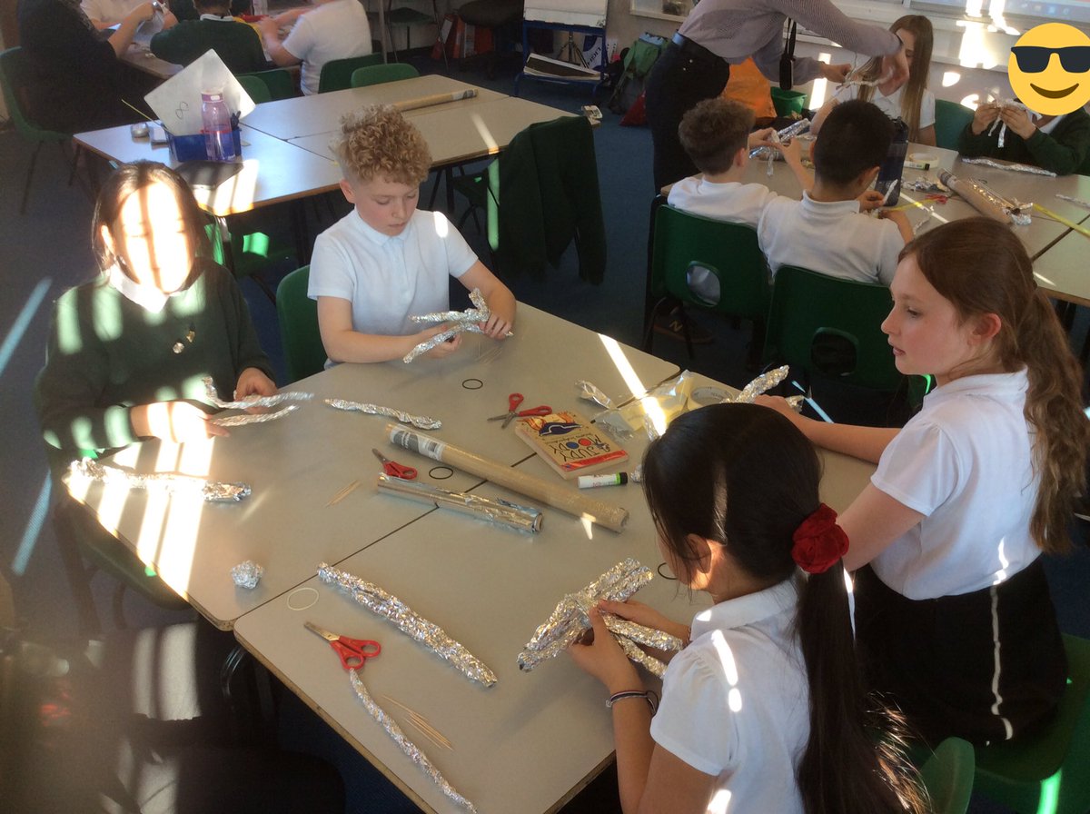 MrMcBroadwood's tweet photo. A great afternoon in Year 5 making puppets to go alongside our stories with Liv from @nest_woven It was really tricky but the children persevered and produced some wonderful puppets. Check back later to see the final outcomes! https://t.co/NQCbDD6WzE