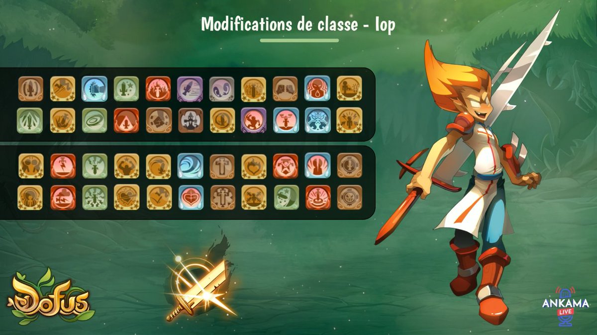Droupik's tweet photo. Nouveau placement des variantes pour le Rework du Iop
#DofusMajHeureuse https://t.co/HZSLppMfHg