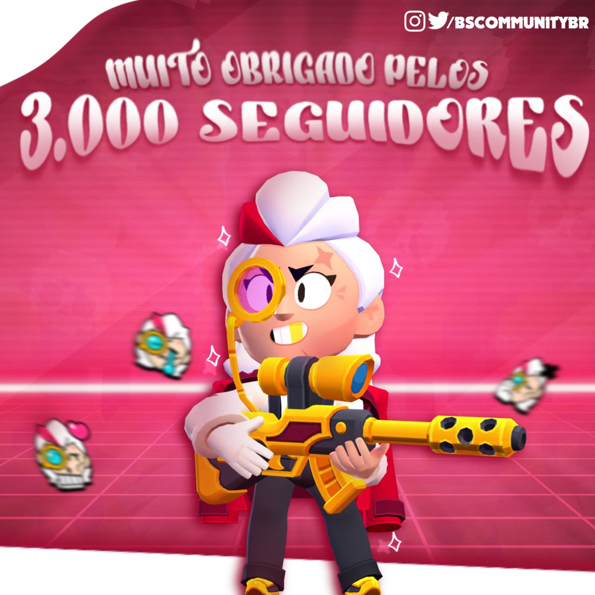 → E os 3k chegaram!!! 🏆

— A página está cada vez crescendo mais e mais, e como consequência disso nós chegamos aos 3.000 seguidores! Muito obrigado pelo apoio e suporte que muitos dão, somos eternamente gratos. 💖
